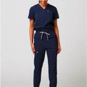 Navy Women's Scrub Set